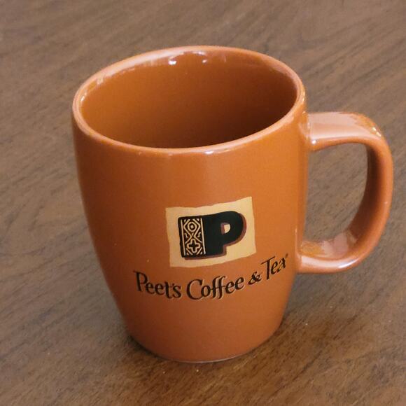 Peet’s Coffee and Tea 12oz Coffee Mug Brown Cup by Bodum Stoneware - Picture 1 of 7
